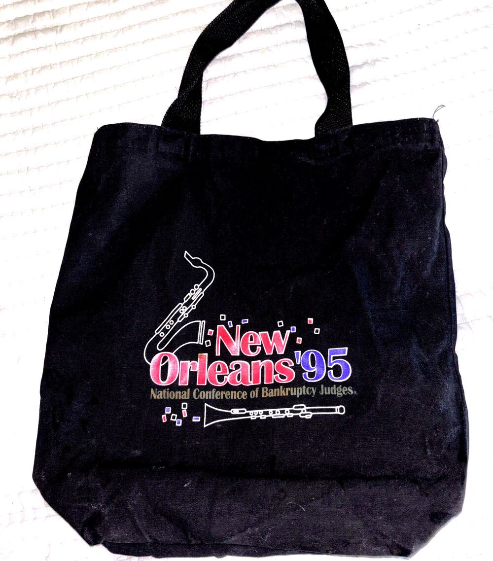 Vintage 1995 New Orleans National Conference Of Bankruptcy Judges Tote Bag